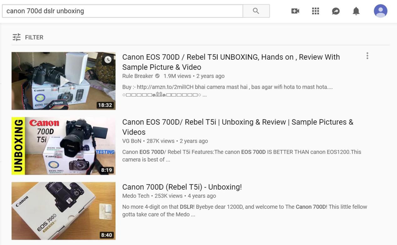 Canon DSLR Youtube